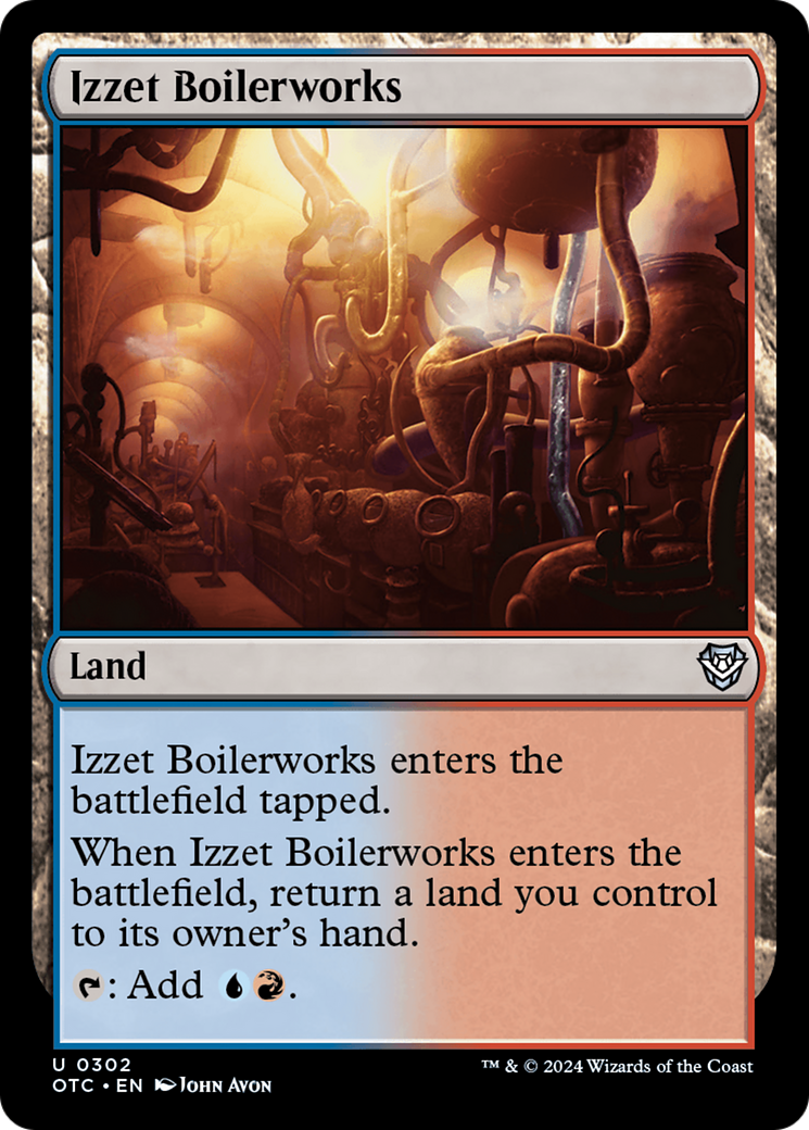 Izzet Boilerworks [Outlaws of Thunder Junction Commander] | Shuffle n Cut Hobbies & Games