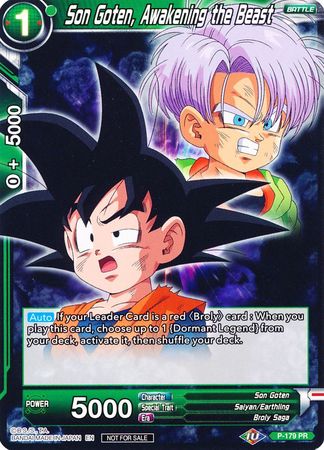 Son Goten, Awakening the Beast (P-179) [Promotion Cards] | Shuffle n Cut Hobbies & Games