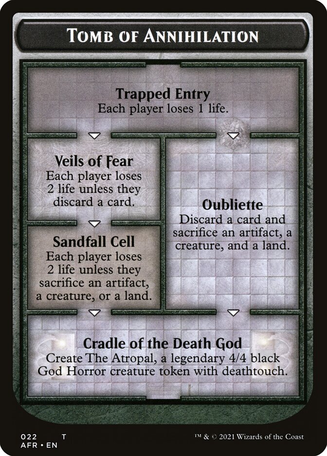 Dungeon of the Mad Mage // Tomb of Annihilation Double-Sided Token [Dungeons & Dragons: Adventures in the Forgotten Realms Tokens] | Shuffle n Cut Hobbies & Games