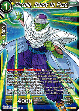 Piccolo, Ready to Fuse (BT17-091) [Ultimate Squad] | Shuffle n Cut Hobbies & Games