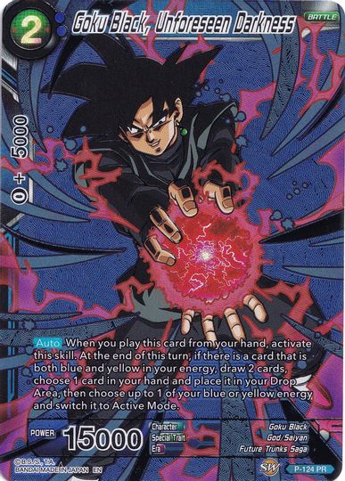 Goku Black, Unforeseen Darkness (Collector's Selection Vol. 1) (P-124) [Promotion Cards] | Shuffle n Cut Hobbies & Games