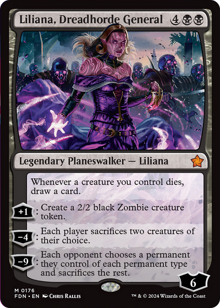 Liliana, Dreadhorde General [Foundations] | Shuffle n Cut Hobbies & Games