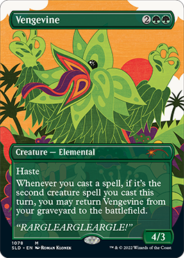 Vengevine (Borderless) [Secret Lair Drop Series] | Shuffle n Cut Hobbies & Games