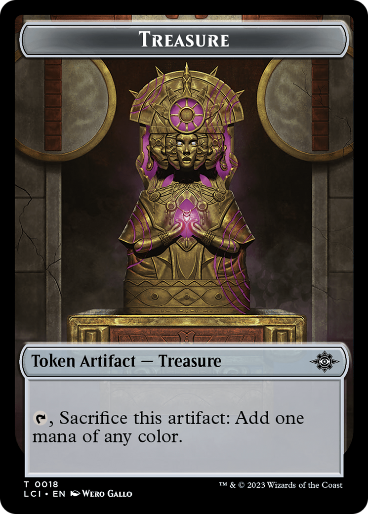 Treasure (0018) // Spirit Double-Sided Token [The Lost Caverns of Ixalan Tokens] | Shuffle n Cut Hobbies & Games