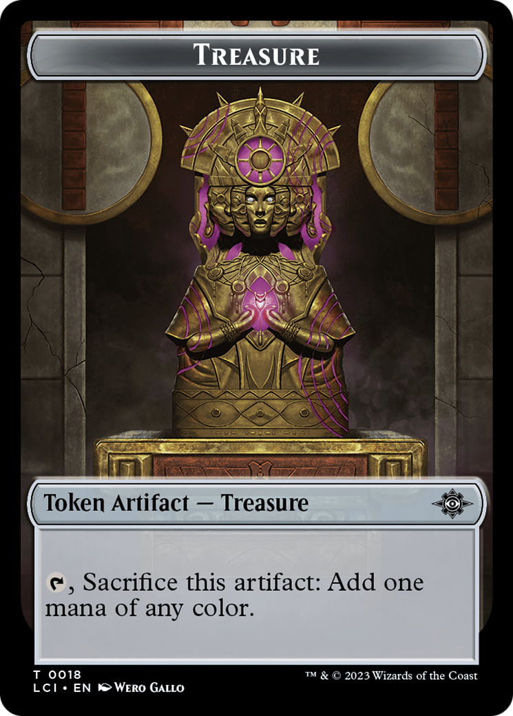 Treasure (0018) // Golem Double-Sided Token [The Lost Caverns of Ixalan Tokens] | Shuffle n Cut Hobbies & Games