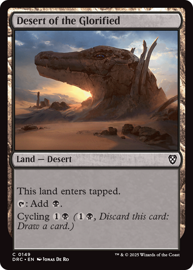 Desert of the Glorified [Aetherdrift Commander] | Shuffle n Cut Hobbies & Games