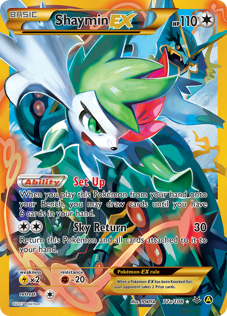 Shaymin EX (77a/108) [Alternate Art Promos] | Shuffle n Cut Hobbies & Games