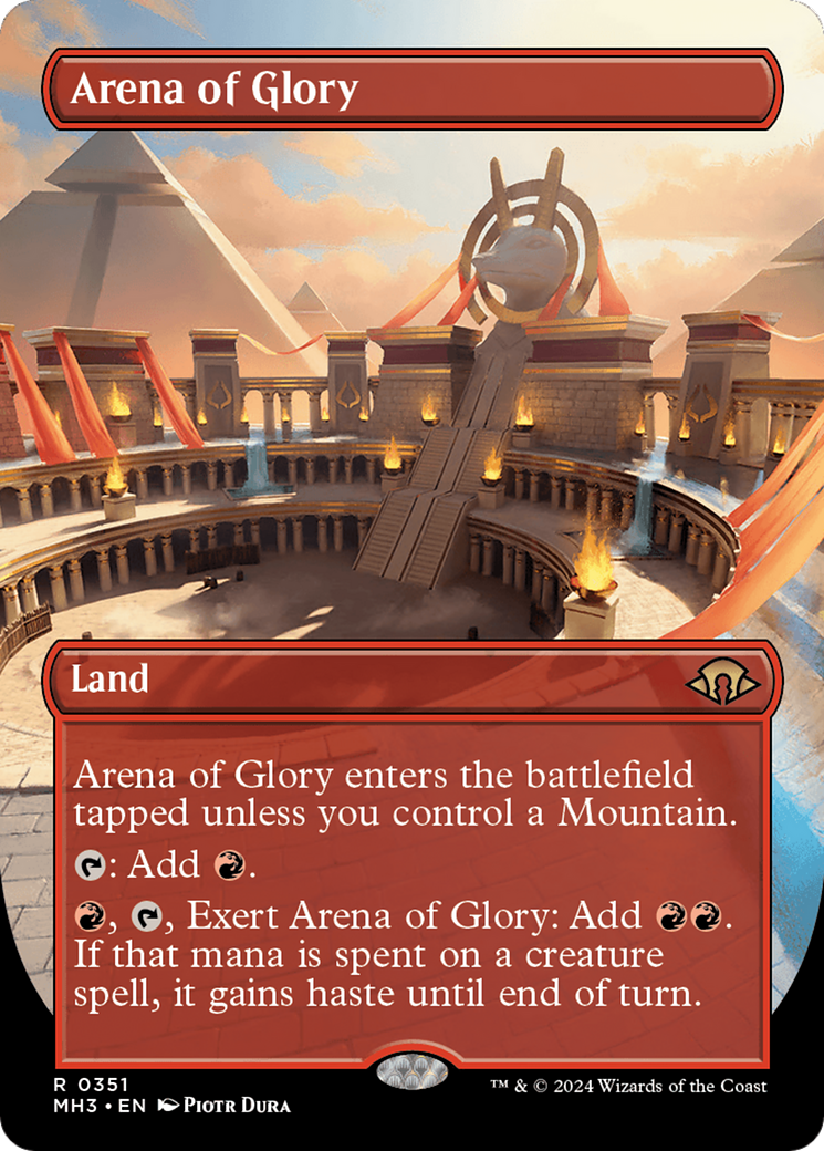 Arena of Glory (Borderless) [Modern Horizons 3] | Shuffle n Cut Hobbies & Games