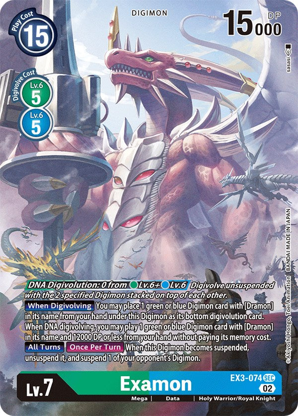 Examon [EX3-074] (Alternate Art) [Draconic Roar] | Shuffle n Cut Hobbies & Games