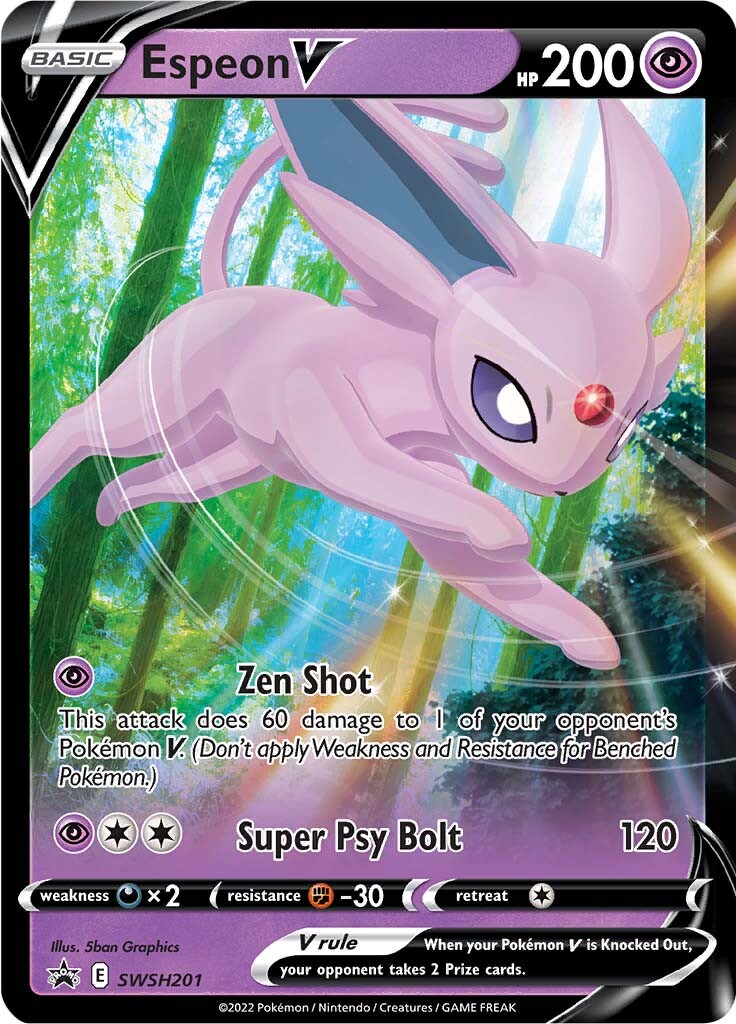 Espeon V (SWSH201) [Sword & Shield: Black Star Promos] | Shuffle n Cut Hobbies & Games