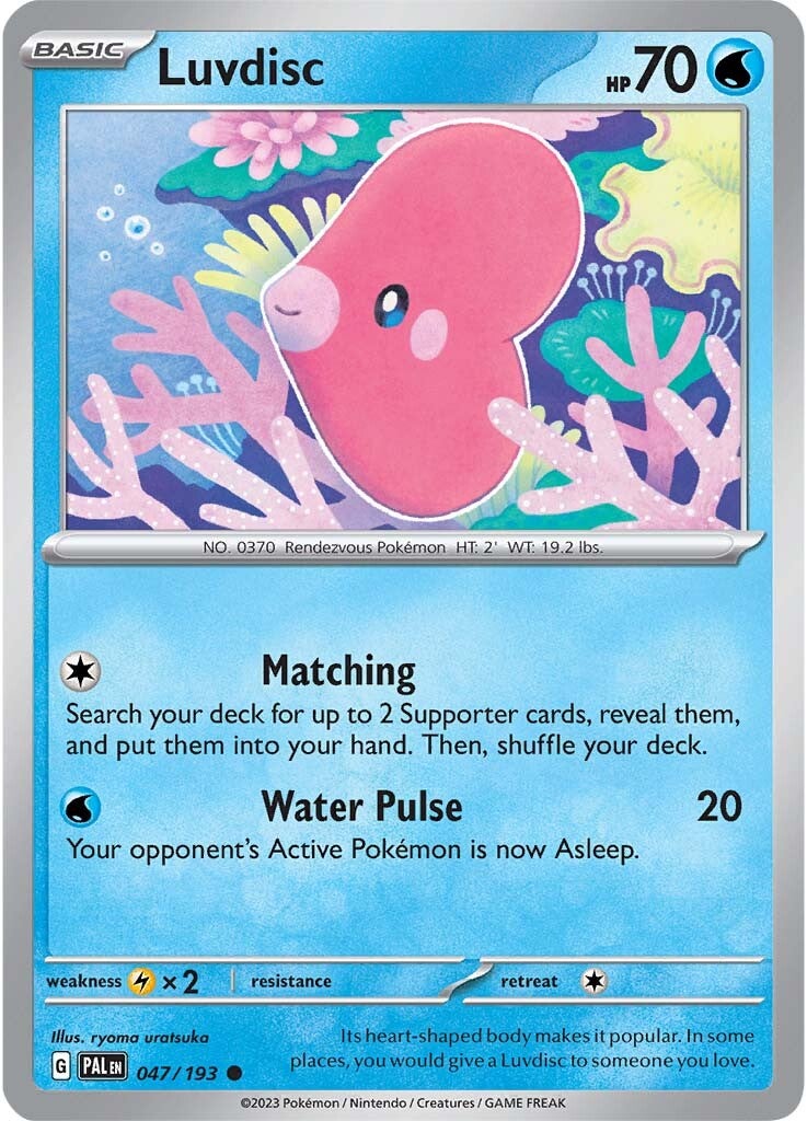 Luvdisc (047/193) [Scarlet & Violet: Paldea Evolved] | Shuffle n Cut Hobbies & Games