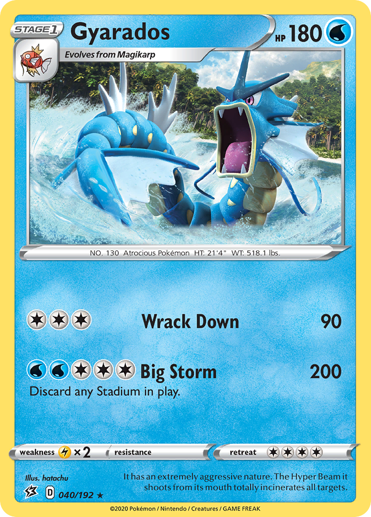 Gyarados (040/192) [Sword & Shield: Rebel Clash] | Shuffle n Cut Hobbies & Games