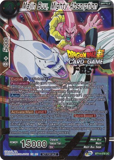 Majin Buu, Mighty Absorption (Card Game Fest 2022) (BT14-078) [Tournament Promotion Cards] | Shuffle n Cut Hobbies & Games