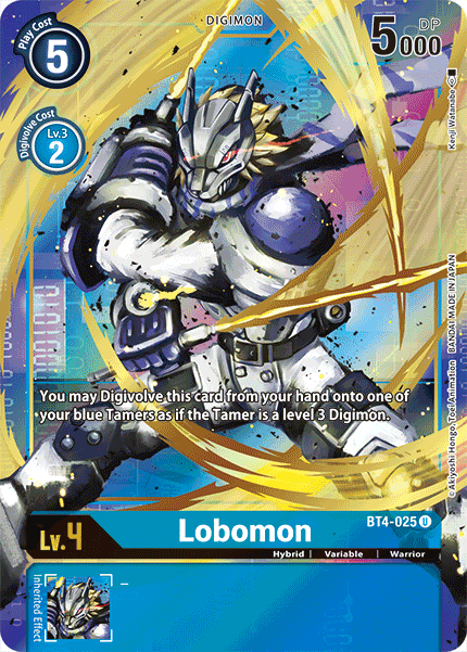 Lobomon [BT4-025] (Alternate Art) [Great Legend] | Shuffle n Cut Hobbies & Games