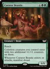 Curator Beastie (Extended Art) [Duskmourn: House of Horror Commander] | Shuffle n Cut Hobbies & Games