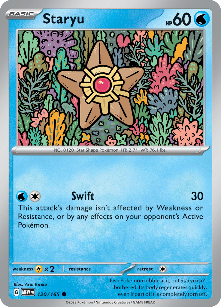 Staryu (120/165) [Scarlet & Violet 151] | Shuffle n Cut Hobbies & Games