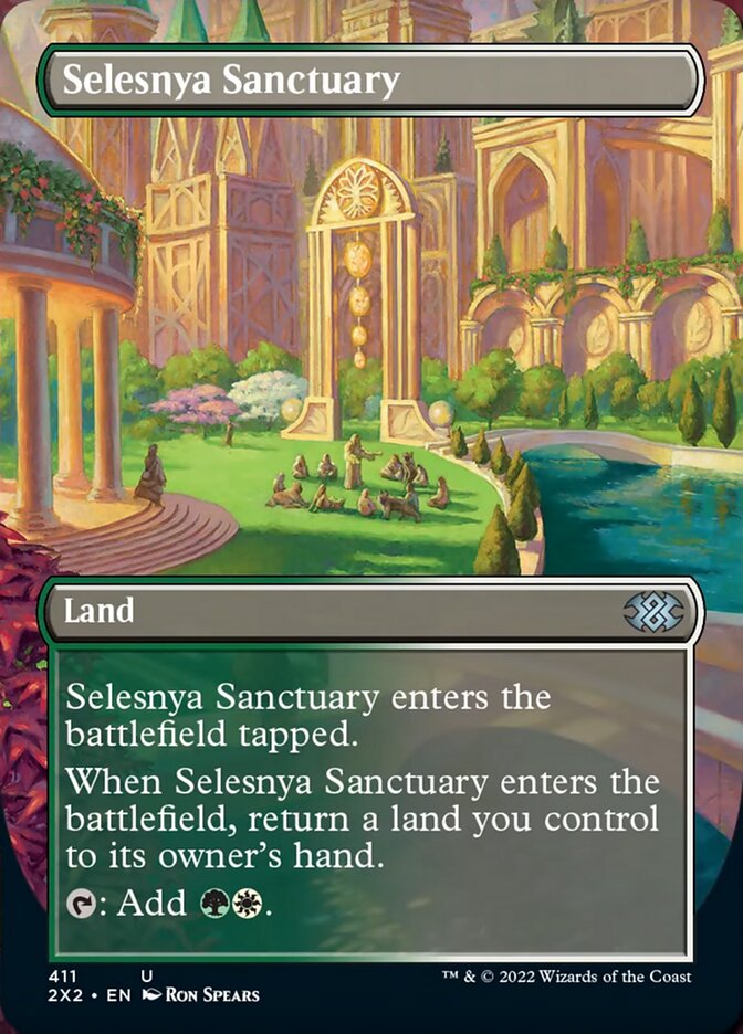 Selesnya Sanctuary (Borderless Alternate Art) [Double Masters 2022] | Shuffle n Cut Hobbies & Games