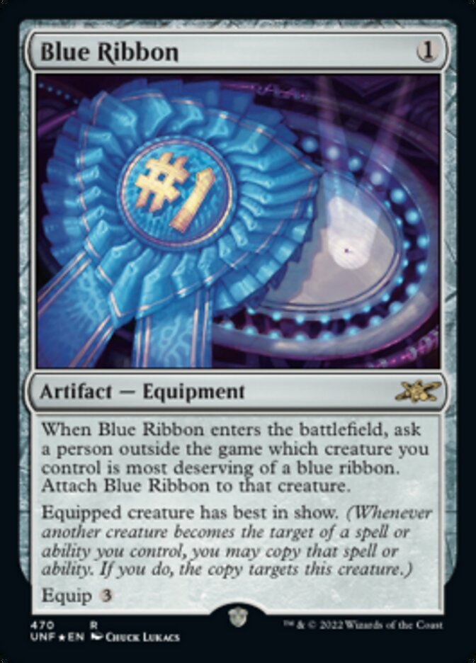 Blue Ribbon (Galaxy Foil) [Unfinity] | Shuffle n Cut Hobbies & Games