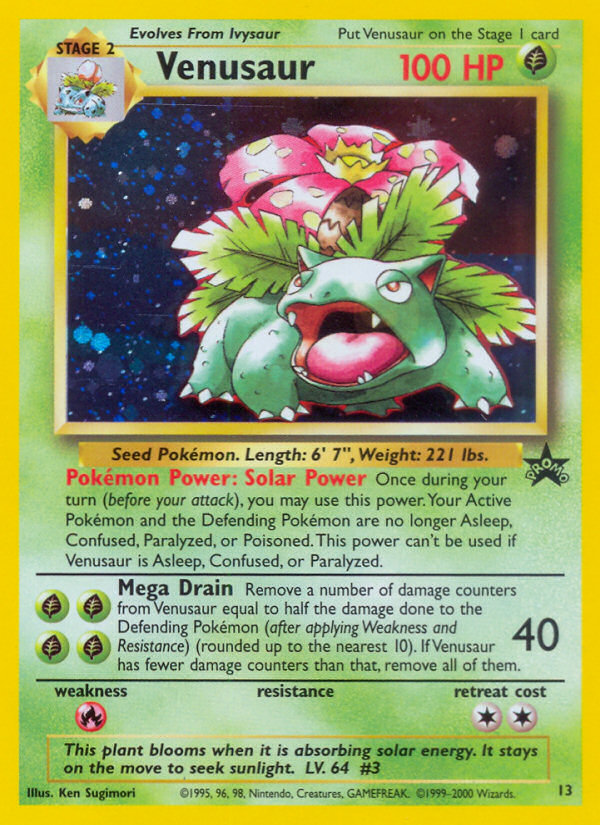 Venusaur (13) [Wizards of the Coast: Black Star Promos] | Shuffle n Cut Hobbies & Games