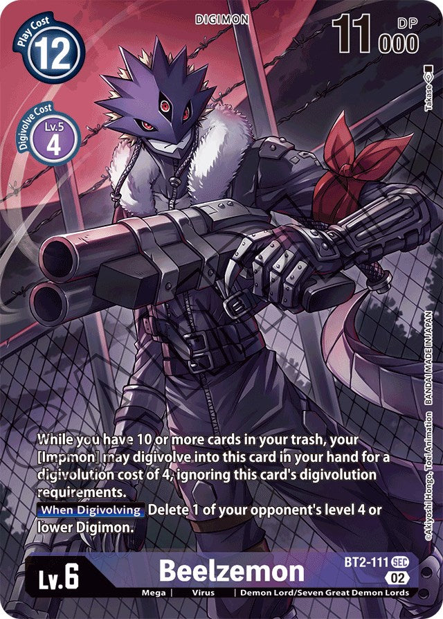 Beelzemon [BT2-111] (Alternate Art) [Starter Deck: Beelzemon Advanced Deck Set] | Shuffle n Cut Hobbies & Games