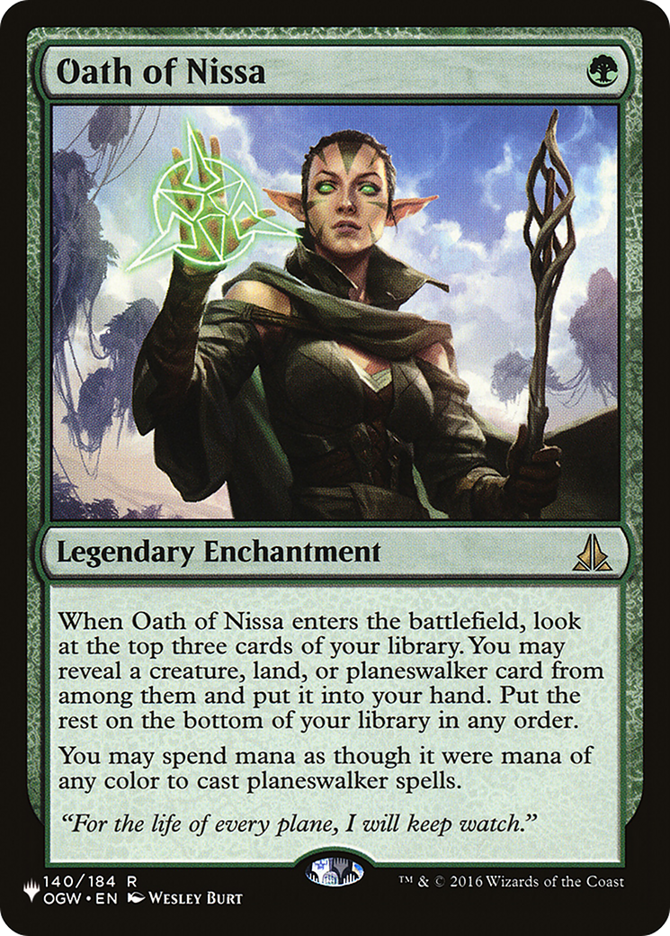 Oath of Nissa [The List] | Shuffle n Cut Hobbies & Games