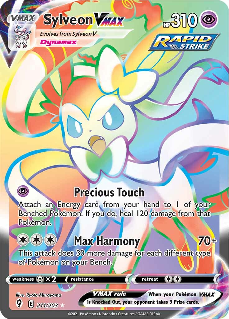 Sylveon VMAX (211/203) [Sword & Shield: Evolving Skies] | Shuffle n Cut Hobbies & Games