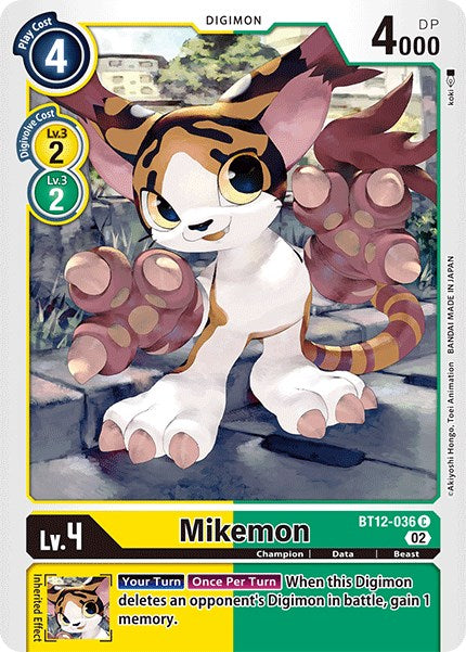 Mikemon [BT12-036] [Across Time] | Shuffle n Cut Hobbies & Games