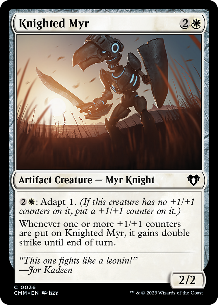 Knighted Myr [Commander Masters] | Shuffle n Cut Hobbies & Games