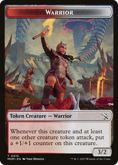 Warrior // Thopter Double-Sided Token [March of the Machine Tokens] | Shuffle n Cut Hobbies & Games