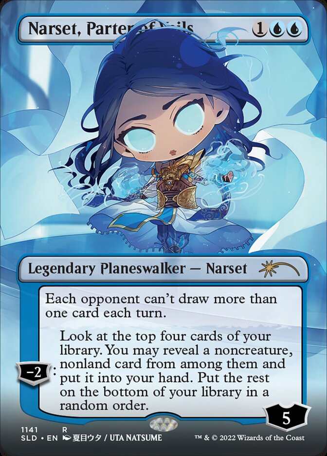 Narset, Parter of Veils (Borderless) [Secret Lair Drop Series] | Shuffle n Cut Hobbies & Games