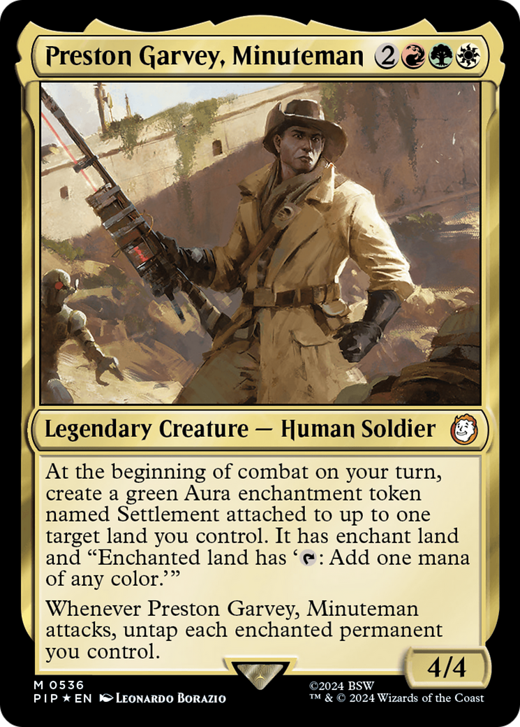 Preston Garvey, Minuteman (Surge Foil) [Fallout] | Shuffle n Cut Hobbies & Games