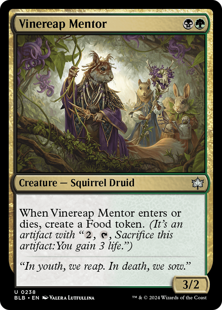 Vinereap Mentor [Bloomburrow] | Shuffle n Cut Hobbies & Games