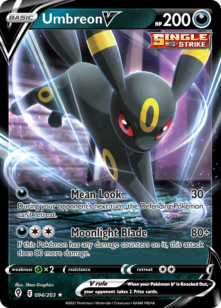 Umbreon V (094/203) (Intro Deck) [Sword & Shield: Evolving Skies] | Shuffle n Cut Hobbies & Games