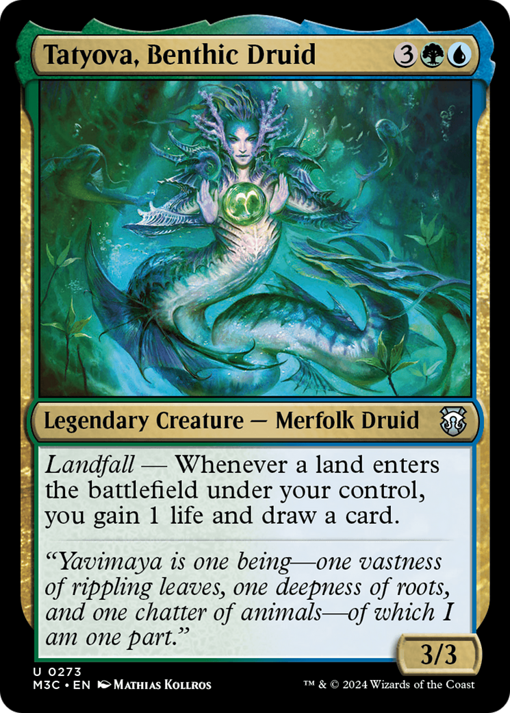 Tatyova, Benthic Druid (Ripple Foil) [Modern Horizons 3 Commander] | Shuffle n Cut Hobbies & Games