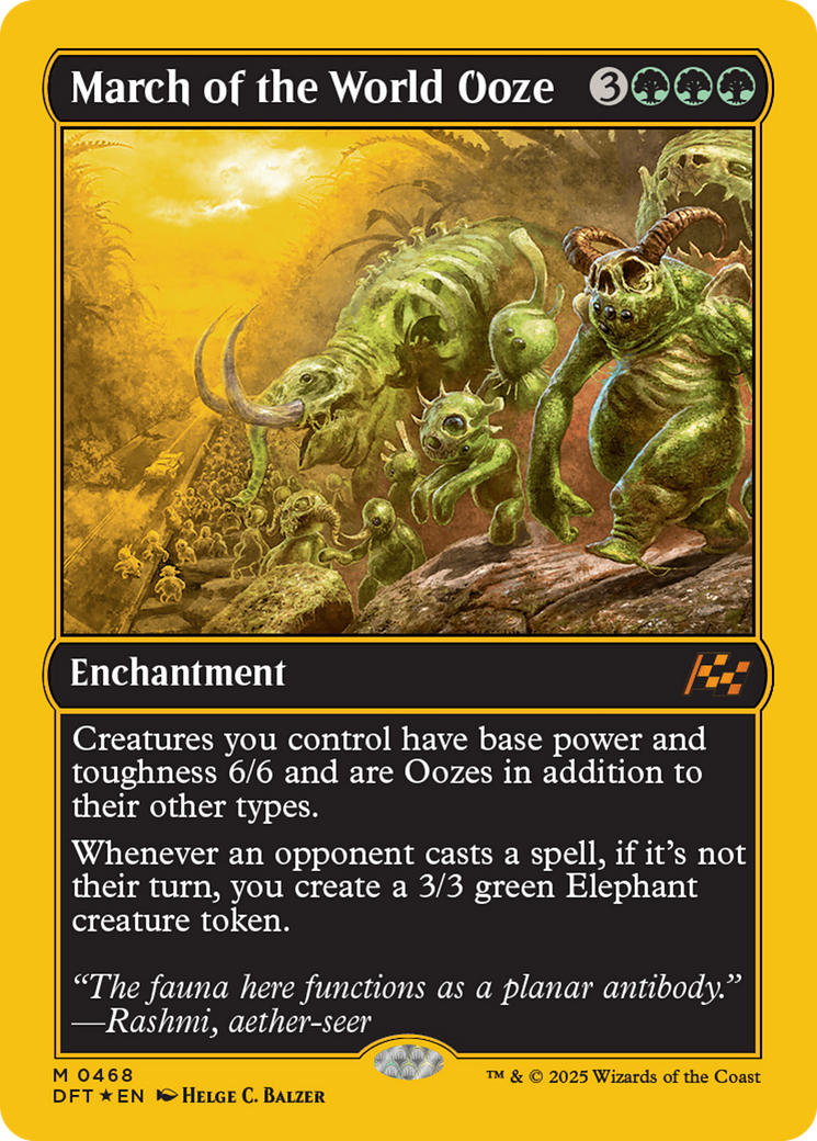 March of the World Ooze (First-Place Foil) [Aetherdrift] | Shuffle n Cut Hobbies & Games