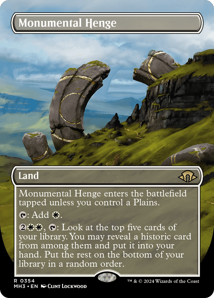 Monumental Henge (Borderless) [Modern Horizons 3] | Shuffle n Cut Hobbies & Games