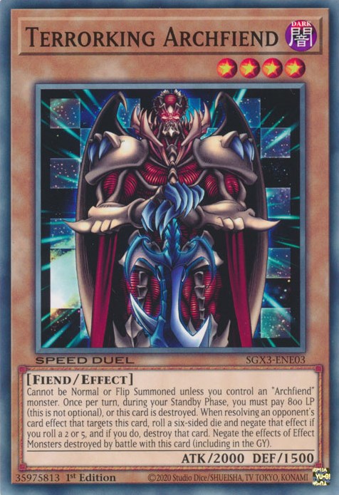 Terrorking Archfiend [SGX3-ENE03] Common | Shuffle n Cut Hobbies & Games