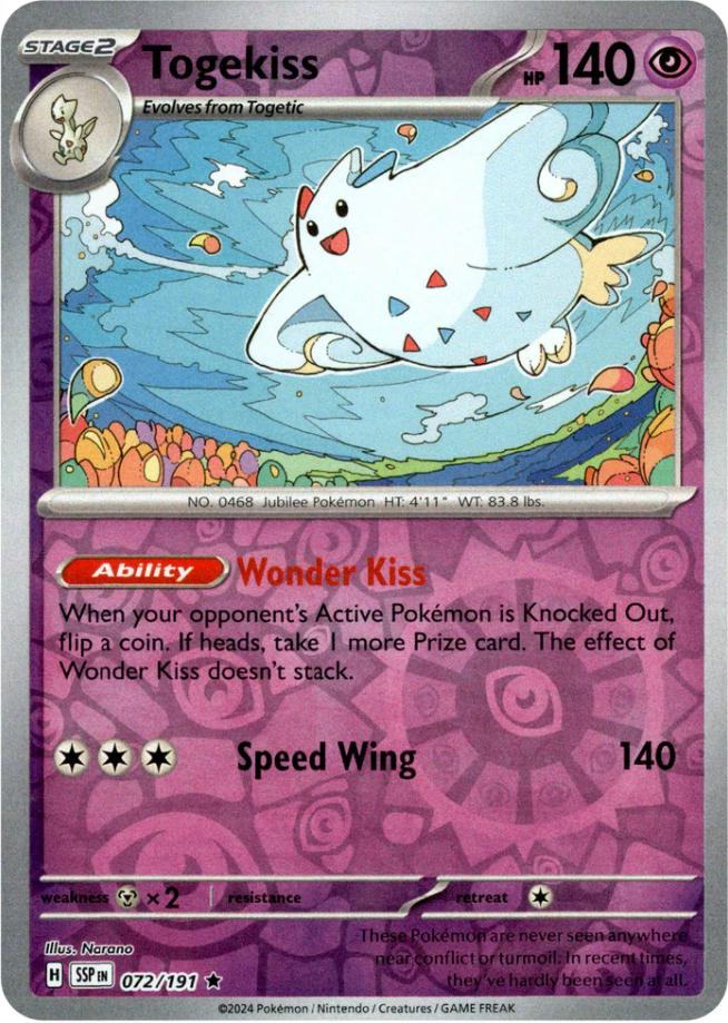 Togekiss (072/191) [Scarlet & Violet: Surging Sparks] | Shuffle n Cut Hobbies & Games