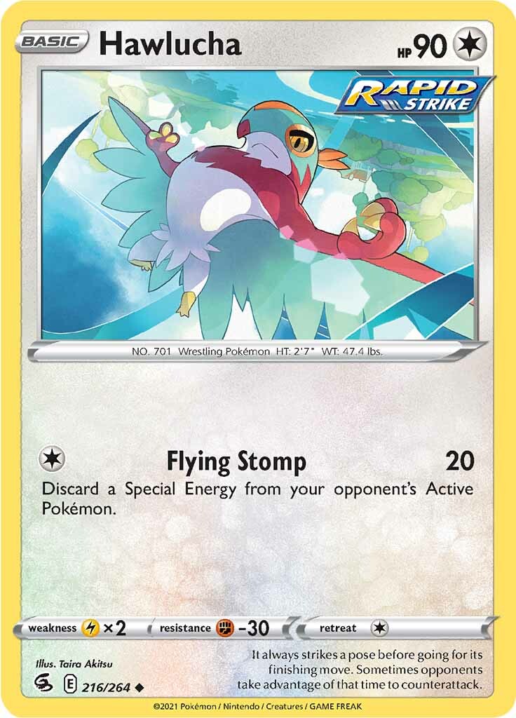 Hawlucha (216/264) [Sword & Shield: Fusion Strike] | Shuffle n Cut Hobbies & Games