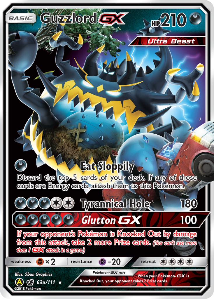 Guzzlord GX (63a/111) [Alternate Art Promos] | Shuffle n Cut Hobbies & Games