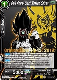 Dark Power Black Masked Saiyan (Origins 2019) (BT5-112_PR) [Tournament Promotion Cards] | Shuffle n Cut Hobbies & Games