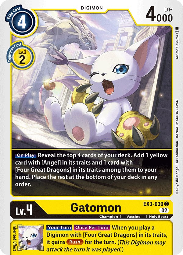 Gatomon [EX3-030] [Draconic Roar] | Shuffle n Cut Hobbies & Games