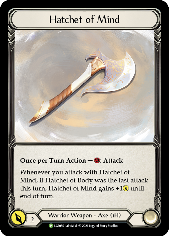 Hatchet of Mind [LGS050] (Promo)  Cold Foil | Shuffle n Cut Hobbies & Games