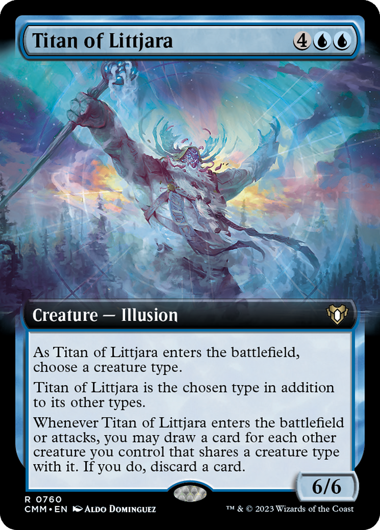 Titan of Littjara (Extended Art) [Commander Masters] | Shuffle n Cut Hobbies & Games