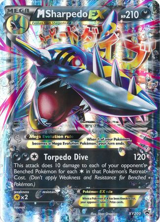 M Sharpedo EX (XY200) (Jumbo Card) [XY: Black Star Promos] | Shuffle n Cut Hobbies & Games