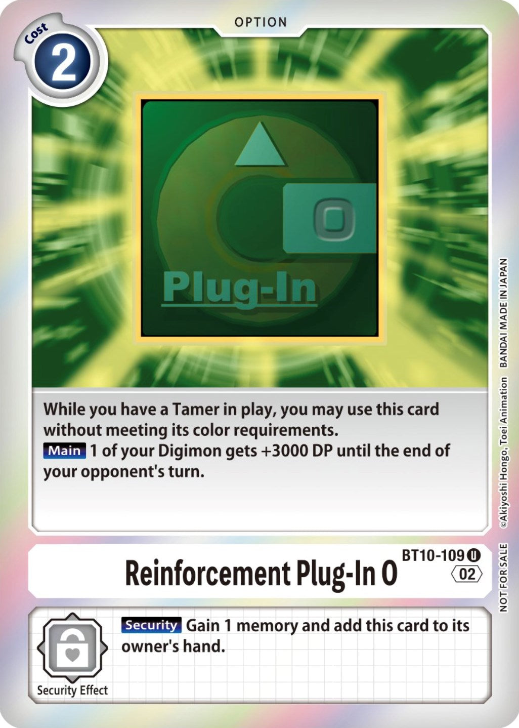 Reinforcement Plug-In 0 [BT10-109] (Event Pack 4) [Xros Encounter Promos] | Shuffle n Cut Hobbies & Games