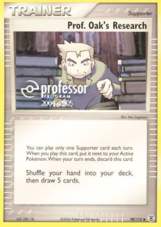 Prof Oaks Research (98/112) (2004 2005) [Professor Program Promos] | Shuffle n Cut Hobbies & Games