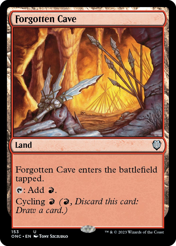 Forgotten Cave [Phyrexia: All Will Be One Commander] | Shuffle n Cut Hobbies & Games