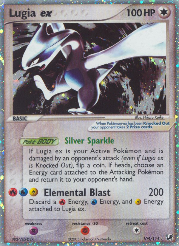 Lugia ex (105/115) [EX: Unseen Forces] | Shuffle n Cut Hobbies & Games