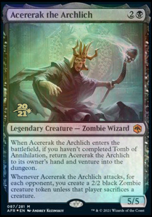 Acererak the Archlich [Dungeons & Dragons: Adventures in the Forgotten Realms Prerelease Promos] | Shuffle n Cut Hobbies & Games